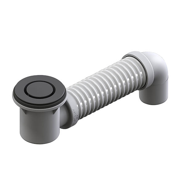 ART Australia Bath Bend Pop Down® and Connector Matte Black