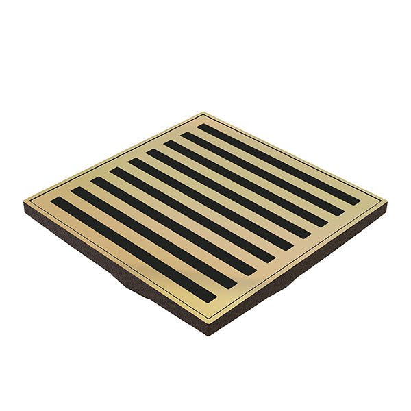 ART Australia Organics Slotted Floor Waste 100mm Polished Brass