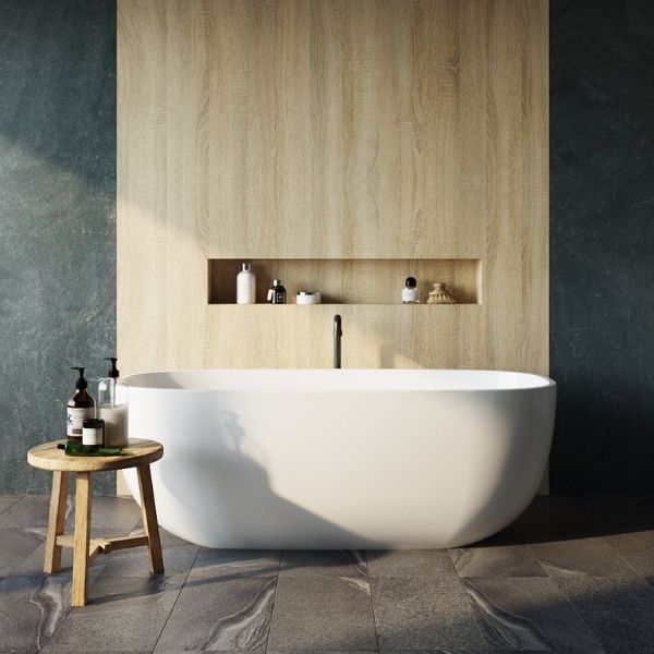 BelBagno Ally Freestanding Bath White