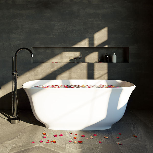 BelBagno Baden Freestanding Bath White