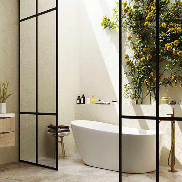 BelBagno Romano Freestanding Bath White