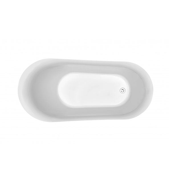 BelBagno Romano Freestanding Bath White