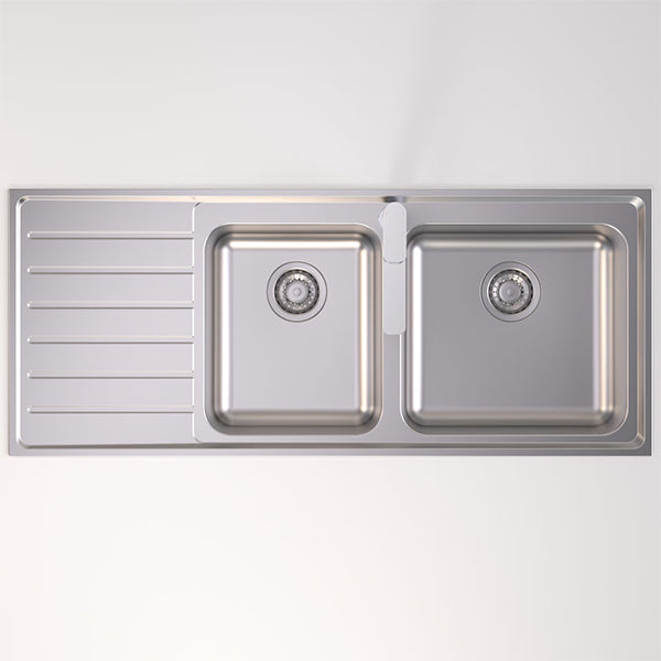 Caroma Luna 1.75 Bowl Stainless Steel Sink