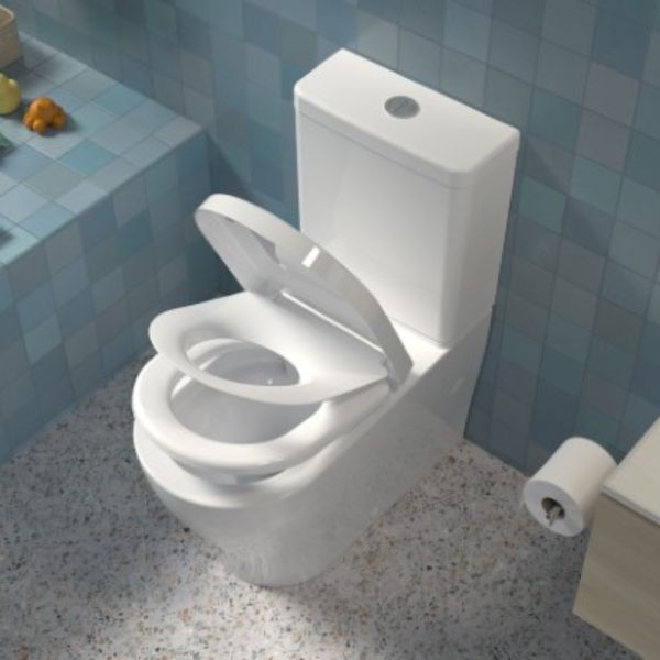 Caroma Family D Shape Toilet Seat with GermGard®