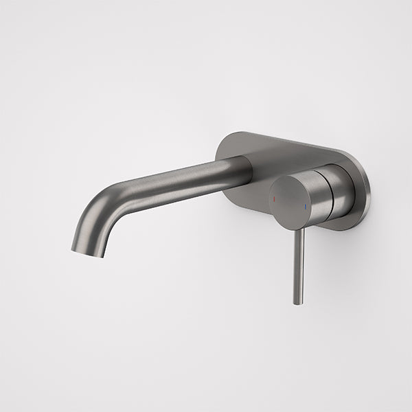 Caroma Liano II Wall Basin/Bath Mixer Plate Set Gunmetal - CLEARANCE