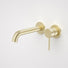 Caroma Liano II 175mm Wall Basin/Bath Mixer Set Brushed Brass - The Blue Space