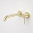 Caroma Liano II 210mm Wall Basin/Bath Mixer Set Brushed Brass - The Blue Space