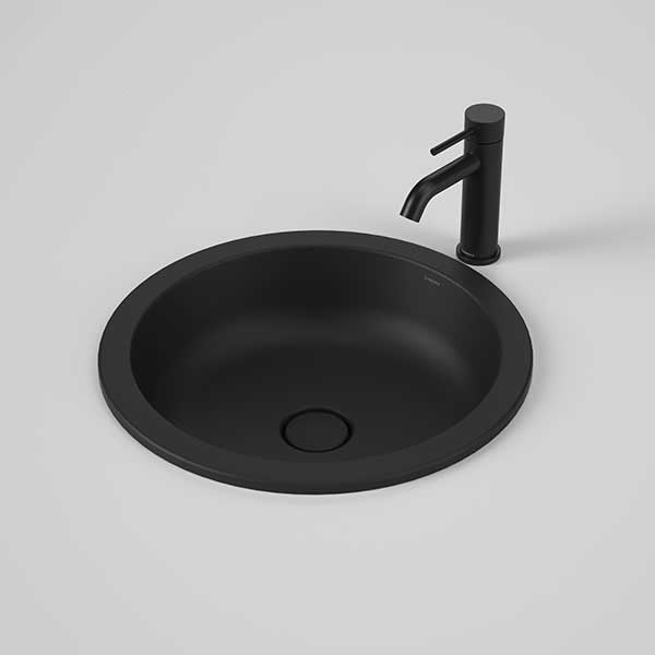 Caroma Liano II 440mm Round Under/Over Counter Basin – Matte Black