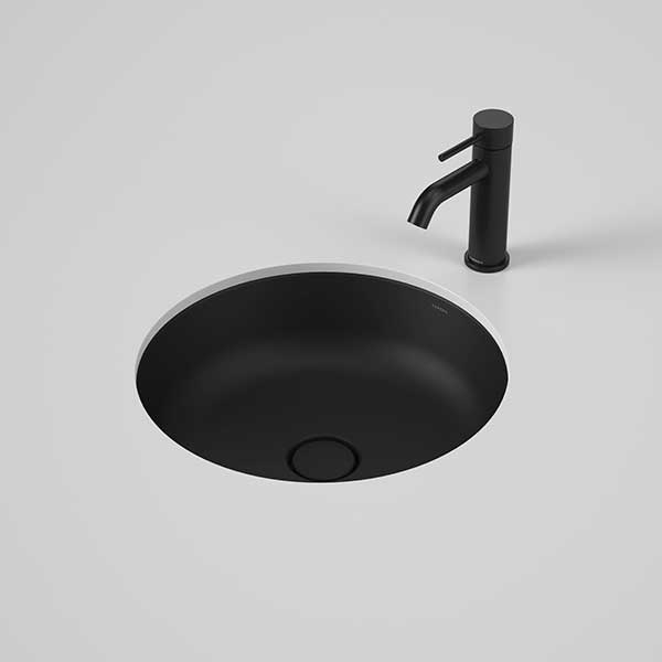 Caroma Liano II 440mm Round Under/Over Counter Basin – Matte Black