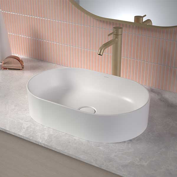 Caroma Liano II 530mm Pill Above Counter Basin White