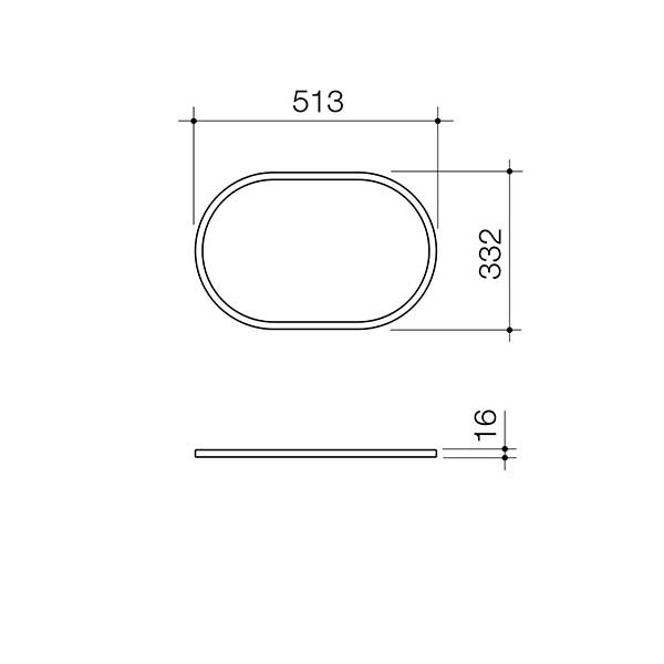 Caroma Liano II 530mm Pill Above Counter Basin Matte White