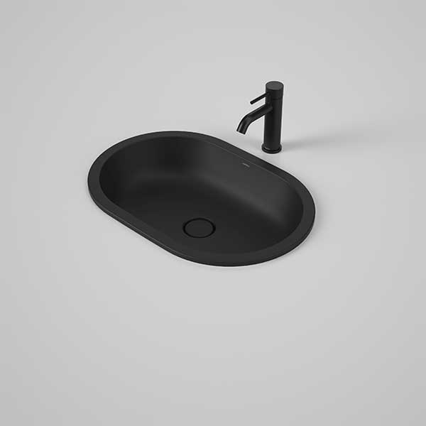 Caroma Liano II 580mm Pill Under/Over Counter Basin – Matte Black