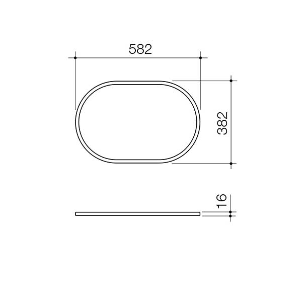Caroma Liano II 600mm Pill Inset Basin with Tap Landing (1 Tap Hole) – Matte Speckled