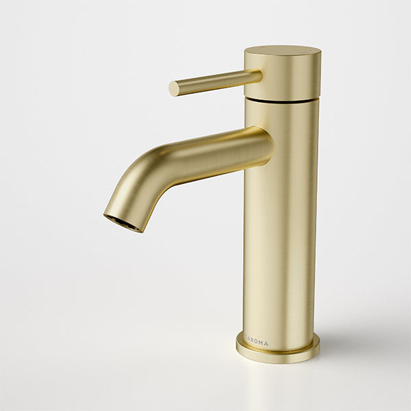 Caroma Liano II Lead Free Basin Mixer Brushed Brass