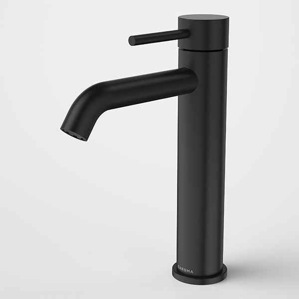 Caroma Liano II Lead Free Mid Tower Basin Mixer Matte Black