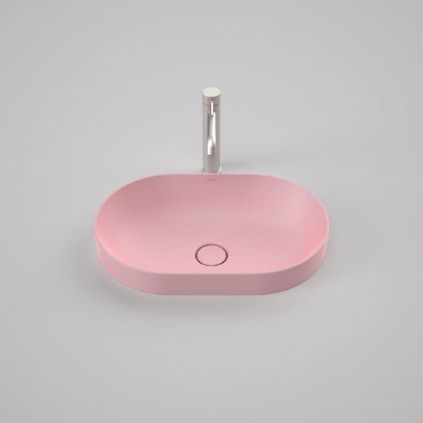 Caroma Liano II 530mm Pill Inset Basin – Matte Pink