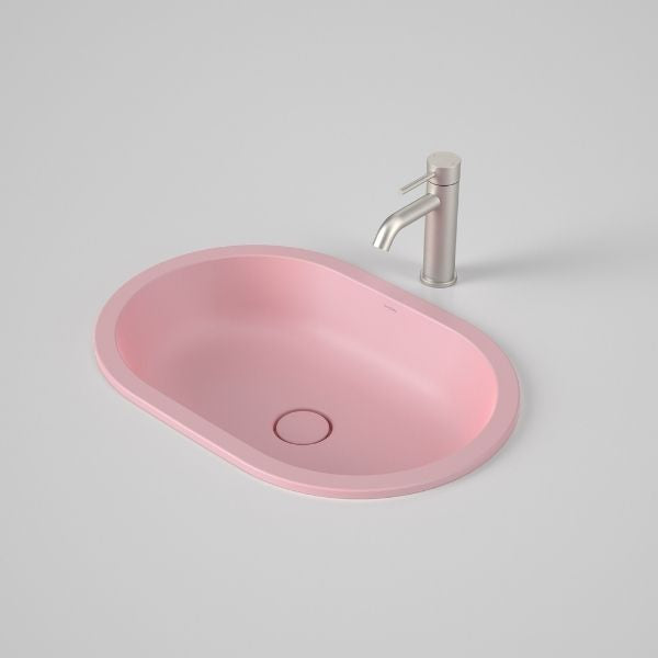Caroma Liano II 580mm Pill Under/Over Counter Basin – Matte Pink
