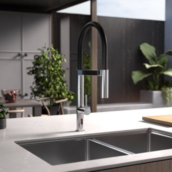 Caroma Liano II Pull Down Sensor Sink Mixer with Dual Spray