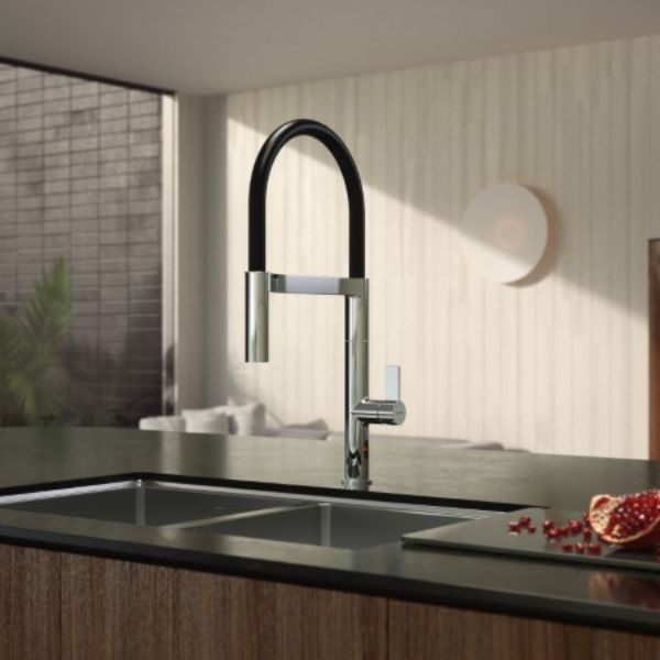 Caroma Liano II Pull Down Sensor Sink Mixer with Dual Spray