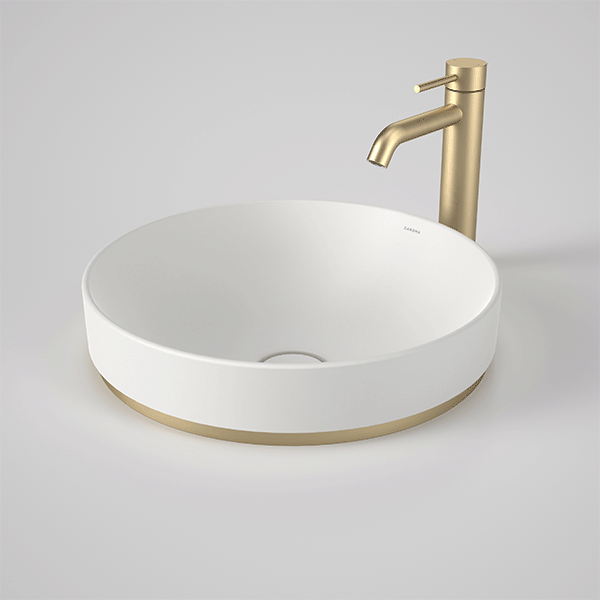 Caroma Liano II 400mm Round Inset Basin – Matte White