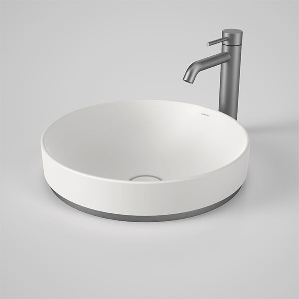 Caroma Liano II 400mm Round Inset Basin – Matte White