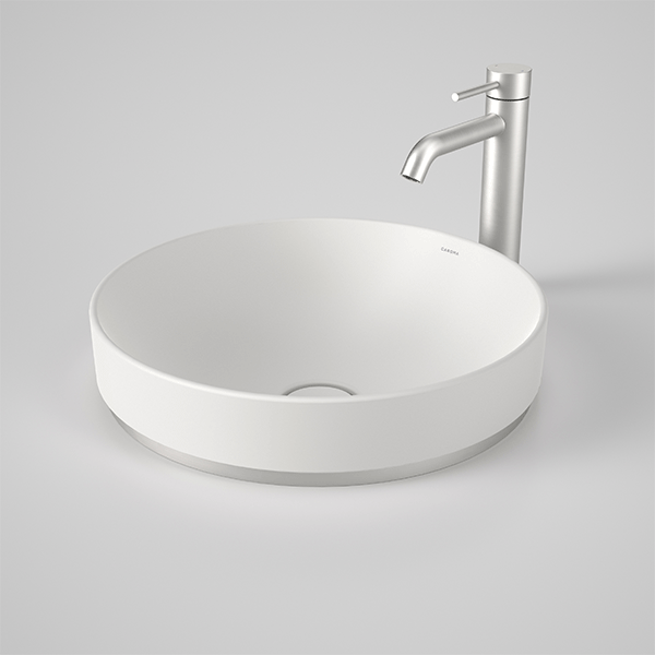 Caroma Liano II 400mm Round Inset Basin – Matte White