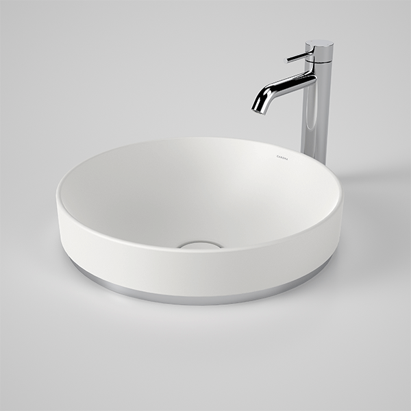 Caroma Liano II 400mm Round Inset Basin – Matte White