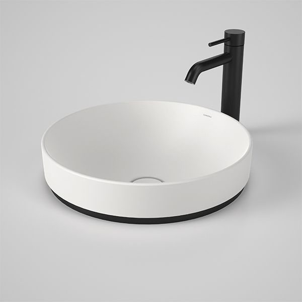 Caroma Liano II 400mm Round Inset Basin – Matte White