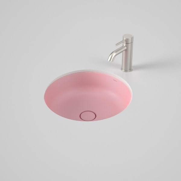 Caroma Liano II 440mm Round Under/Over Counter Basin – Matte Pink