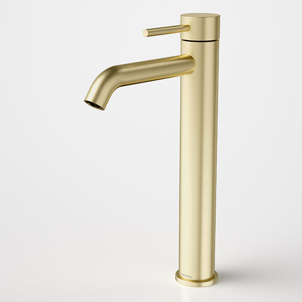 Caroma Liano II Lead Free Tower Basin Mixer Brushed Brass