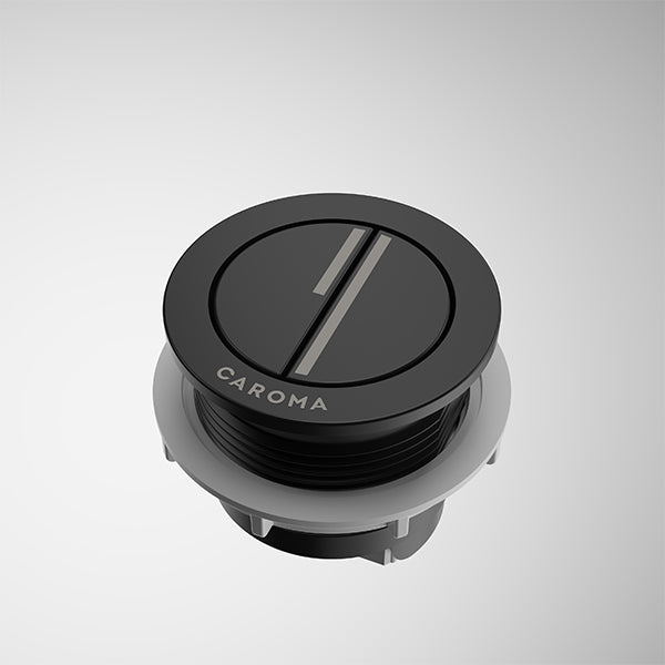 Caroma Luna Round Cistern Flush Button - Satin Black