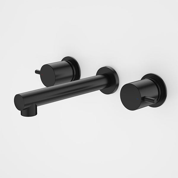 Caroma Luna Lever Wall Tap Set Black