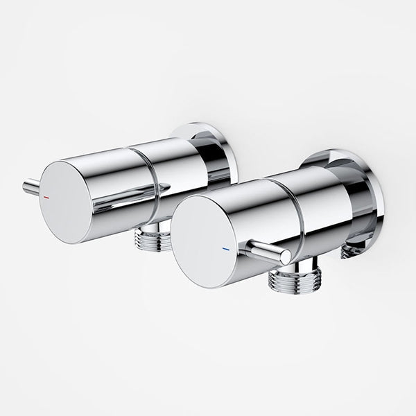 Caroma Luna Lever Lead Free Washing Machine Tap Set Chrome