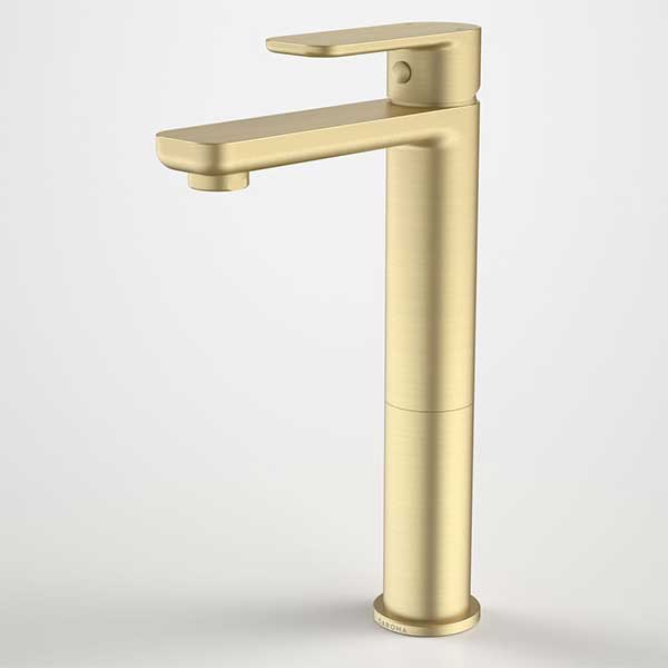 Caroma Luna Lead Free Tower Basin Mixer Brushed Brass