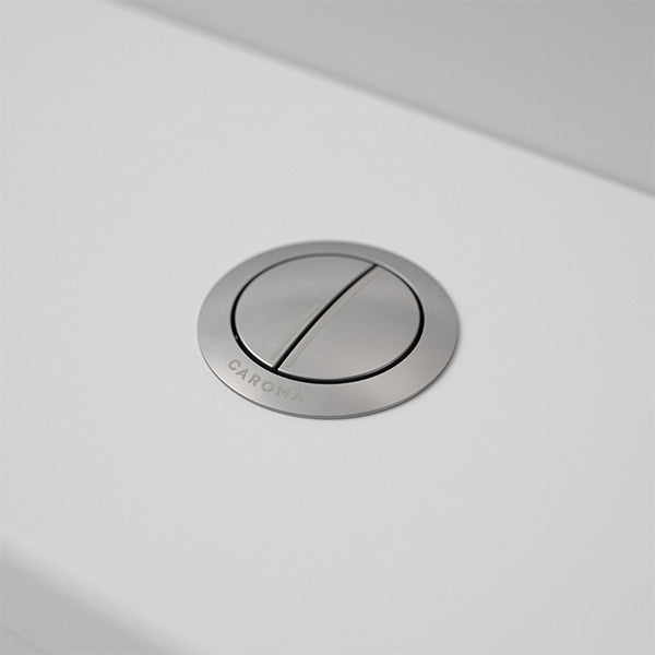 Caroma Cistern Flush Button Round Metal - Gunmetal