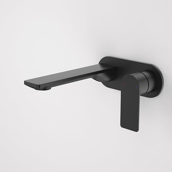 Caroma Urbane II 180mm Wall Basin/Bath Mixer Round Matte Black - CLEARANCE