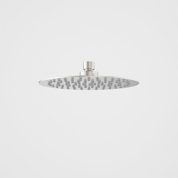Caroma Urbane II Round Rain Shower Head 200mm Brushed Nickel - The Blue Space