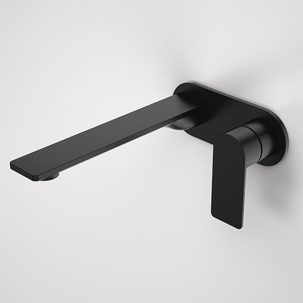 Caroma Urbane II 220mm Wall Basin/Bath Mixer Round Matte Black - CLEARANCE