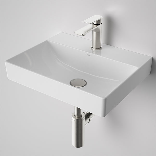 Caroma Basin Dome Pop Up Waste Long - Brushed Nickel