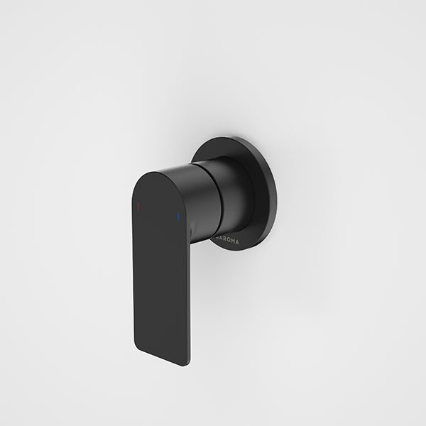 Caroma Urbane II Bath/Shower Mixer Tap Round Plate Matte Black - The Blue Space