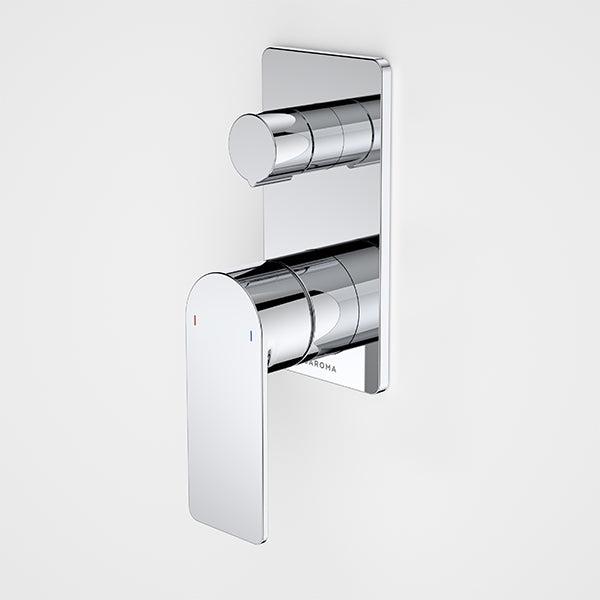 Caroma Urbane II Bath/Shower Mixer with Diverter Rectangle Chrome - The Blue Space
