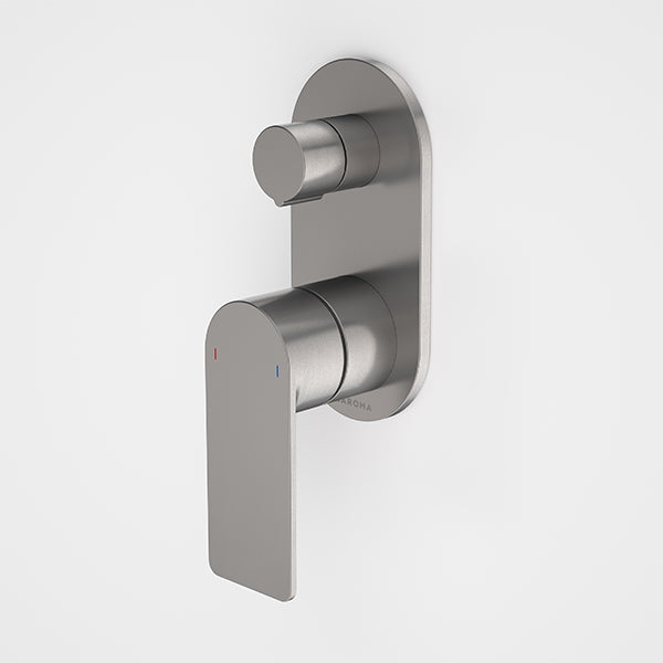 Caroma Urbane II Bath/Shower Mixer with Diverter Round Gunmetal