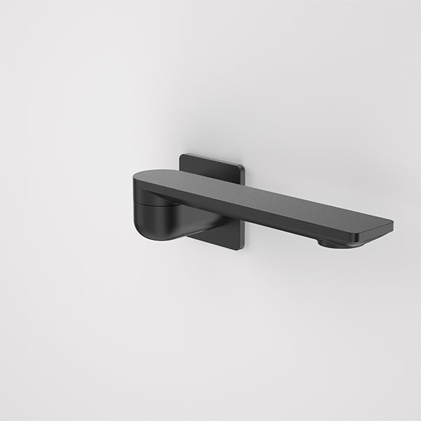 Caroma Urbane II 220mm Square Bath Swivel Outlet Matte Black - The Blue Space
