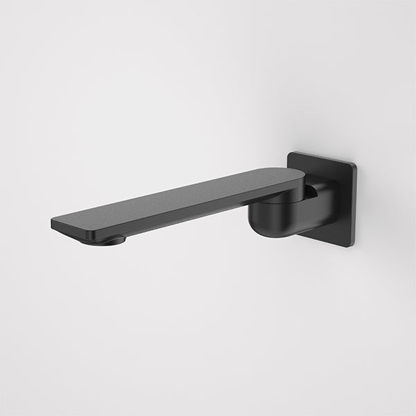 Caroma Urbane II 220mm Square Bath Swivel Outlet Matte Black - The Blue Space
