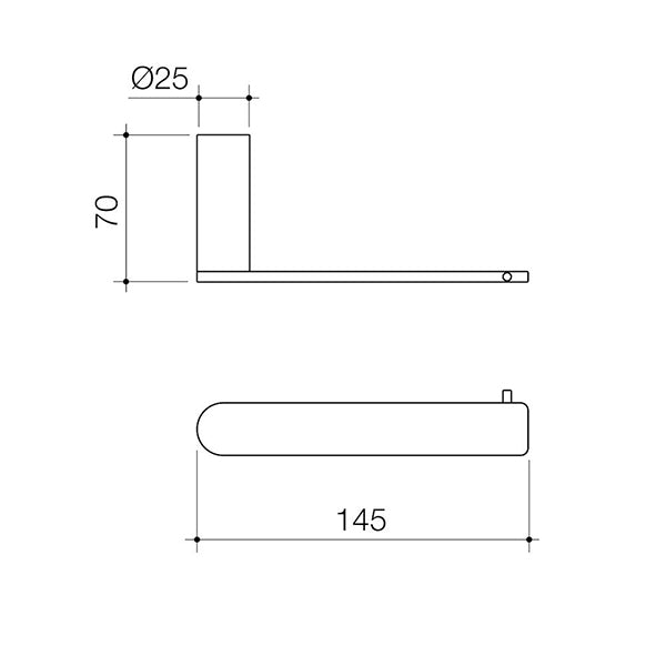 Caroma Urbane II Toilet Roll Holder Brushed Nickel