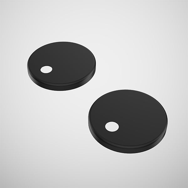 Caroma Toilet Seat Hinge Caps (Urbane / Contura / Riviere) - Matte Black