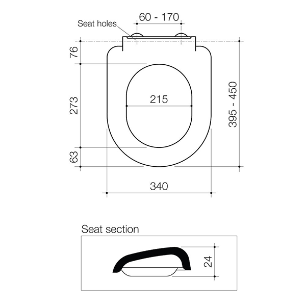 Caroma Xena Soft Close Toilet Seat