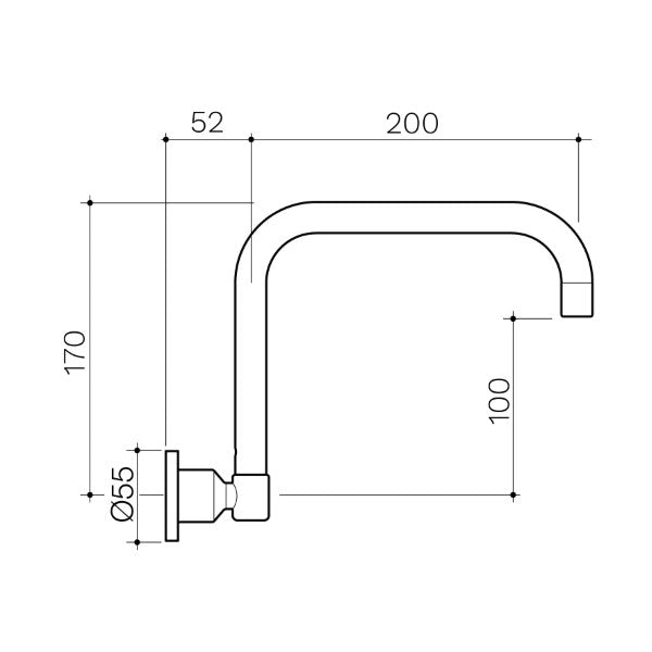 Clark Round Lead Free Wall Sink Outlet Brushed Nickel