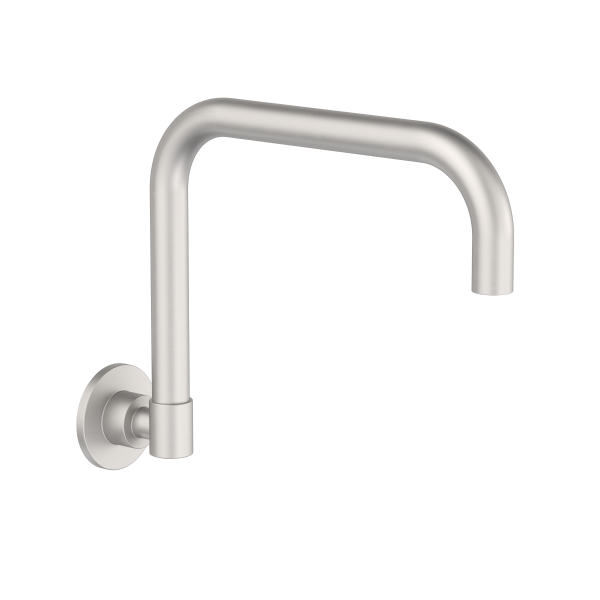 Clark Round Lead Free Wall Sink Outlet Brushed Nickel