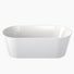 Clark Acrylic Round Freestanding Oval Bath 1600mm without Overflow - The Blue Space